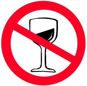 Odtrucie alkoholowe Katowice - detoks alkoholowy - znak abstynencji